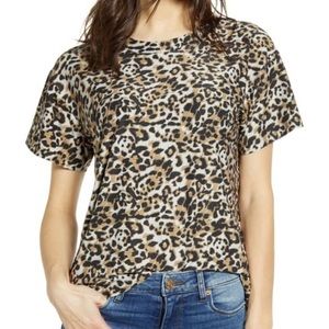 EUC Socialite Leopard Tee size M